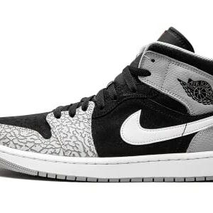 Jordan Mens Jordan 1 Mid SE DM1200 016 Elephant Print - Size 9 Black/University Red-White