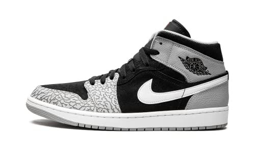 Jordan Mens Jordan 1 Mid SE DM1200 016 Elephant Print - Size 9 Black/University Red-White