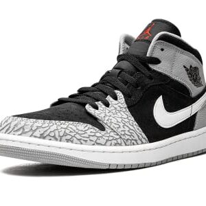 Jordan Mens Jordan 1 Mid SE DM1200 016 Elephant Print - Size 9 Black/University Red-White