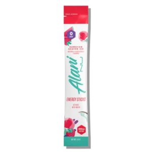 Alani Nu Energy Stick Packets, Activate with Water, 200mg Caffeine, Zero Sugar, 30mcg Biotin, Formulated with Amino Acids Like L-Theanine to Prevent Crashing, Hawaiian Shaved Ice, 10 Sticks Per Pack