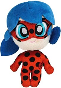 miraculous chibi ladybug plush toy from tales of ladybug and cat noir | 15cm ladybug soft toy | super soft and cuddly toys bring their favourite tv show to life | bandai
