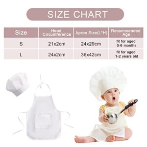 Yunnyp Newborn Baby Chef Costume Baby Photography Photos Outfits Hat Apron Outfit for Boys Girls Photography Props