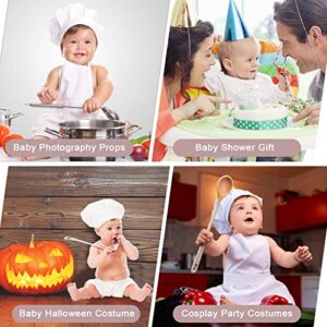 Yunnyp Newborn Baby Chef Costume Baby Photography Photos Outfits Hat Apron Outfit for Boys Girls Photography Props