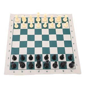 YEmirth Portable Chess & Checkers Set, 2 in 1 Travel Board Games for Kids and Adults, Folding Roll up Chess Game Sets,Tournament Thick Mousepad Mat with Storage Bag