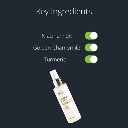 NU2U Skincare NU Renu Toner | Niacinamide Facial Toner for Hyperpigmentation | Pore Reducing Toner Minimizes Enlarged Pores | 3.38 fl. Oz