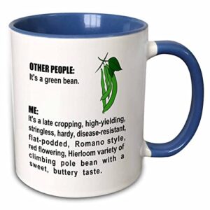 3drose funny green bean growing expert vegetable garden smarts grower humor - mugs (mug-364629-6)