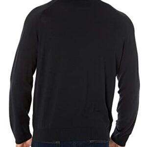 Amazon Aware Men's Regular-Fit Merino Wool V-Neck Sweater (Available in Tall), Black, X-Large