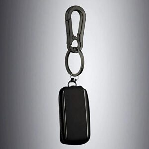 2Pieces Key Ring Keychain keyclips for Keychains, Key Chain Rings Carabiner Heavy Duty with Metal for Men Women(Black)