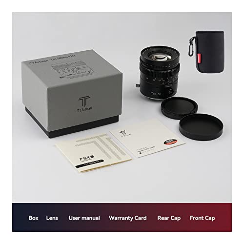 TTartisan 50mm F1.4 Tilt Lens, Compatible with Full-Frame Sony E-Mount Mirrorless Cameras Alpha a7 a7II a7III a7R a7RII a7RIII a7RIV a7S a7SII a9 a7C