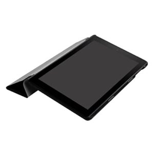 for Amazon Kindle Fire HD8 7th 8th Generation (2017/2018 Release Version) Tablet Cover,Ultra Slim Lightweight Folio Stand Leather Case for Kindle Fire HD 8 7th 8th Gen 8inch (Fd-Black)