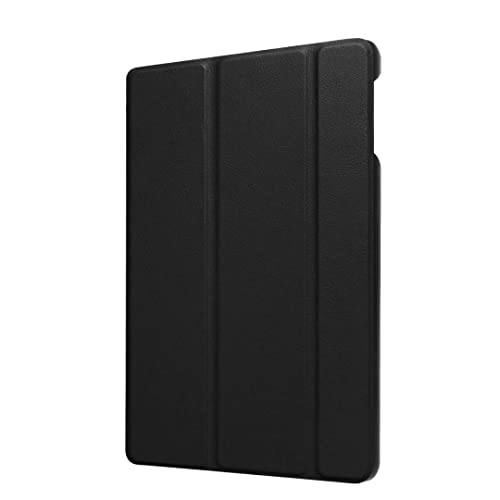 for Amazon Kindle Fire HD8 7th 8th Generation (2017/2018 Release Version) Tablet Cover,Ultra Slim Lightweight Folio Stand Leather Case for Kindle Fire HD 8 7th 8th Gen 8inch (Fd-Black)