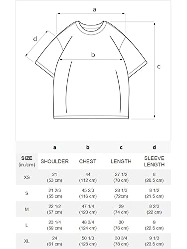 Aelfric Eden Mens Oversized Shirts Washed Loose Tee Solid Crewneck Summer Casual Tops