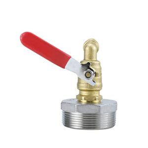 NORJIN 2" Drum Faucet Brass Barrel Faucet 3/4" with EPDM Gasket and Teflon Tape for 55 Gallon Drum