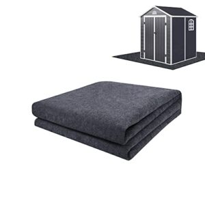 8.2x6 ft outdoor storage shed mat-waterproof dustproof outdoor carport mat-anti-slip patio furniture floor mat for protect the storage shed floor from wear(storage shed not included)