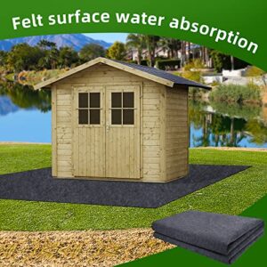 8.2x6 FT Outdoor Storage Shed Mat-Waterproof Dustproof Outdoor Carport Mat-Anti-Slip Patio Furniture Floor Mat for Protect The Storage Shed Floor from Wear(Storage Shed Not Included)