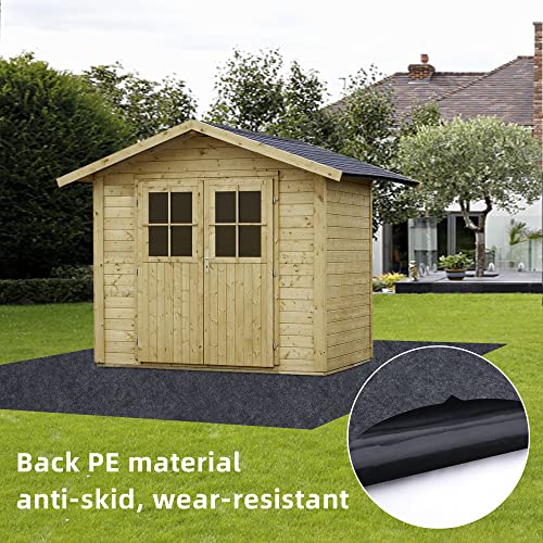 8.2x6 FT Outdoor Storage Shed Mat-Waterproof Dustproof Outdoor Carport Mat-Anti-Slip Patio Furniture Floor Mat for Protect The Storage Shed Floor from Wear(Storage Shed Not Included)