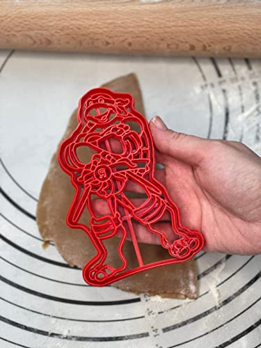 Premium Quality Ninja Turtle Raphael 6” Cookie Cutter and Mold Produced by 3D Kitchen Art