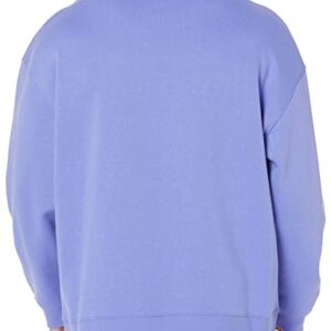 Amazon Essentials Men's Oversized-Fit Crewneck Sweatshirt (Available in Big & Tall), Purple Blue, X-Large