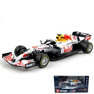 htlnuzd bburago 1:43 2021 f1 racing rb16b #11 sergio perez turkey special paint formula one alloy super 1/43 no.11 diecast alloy collectible toy car model (standard rb16b#11)