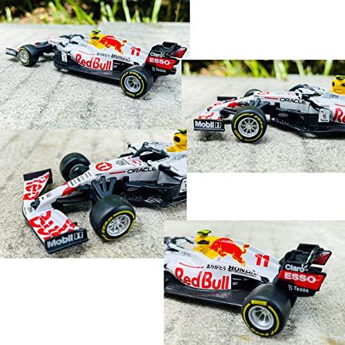 HTLNUZD Bburago 1:43 2021 F1 Racing RB16B #11 Sergio Perez Turkey Special Paint Formula One Alloy Super 1/43 NO.11 Diecast Alloy Collectible Toy Car Model (Standard RB16B#11)