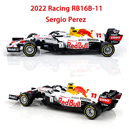 HTLNUZD Bburago 1:43 2021 F1 Racing RB16B #11 Sergio Perez Turkey Special Paint Formula One Alloy Super 1/43 NO.11 Diecast Alloy Collectible Toy Car Model (Standard RB16B#11)