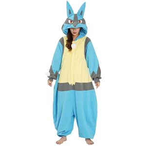 sazac kigurumi - pokemon - lucario - onesie jumpsuit halloween costume- xl size