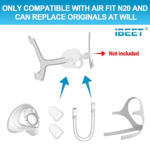 Replacement Supplies for N20, Includes Cushion(Large), Strap w/Quick-Release Clips and More(No Fr ame), IBEET Replacement Supplies