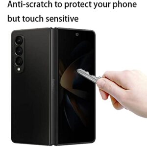 FYDIKHN Anti-Spy Inner Screen Protector Designed for Samsung Galaxy Z Fold 4 5G 2022 and Privacy Outer Screen Protector Soft Anti-Scratch Film Anti-Peeping Full Glue