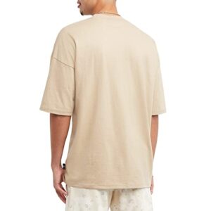 Champion, Relaxed Fit Men, Midweight T-Shirt, 100% Cotton, Country Walnut with Taglet, Medium