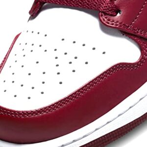 Jordan Men's Air Jordan 1 Low Sneaker, Cherrywood Red/Cement Grey, 10