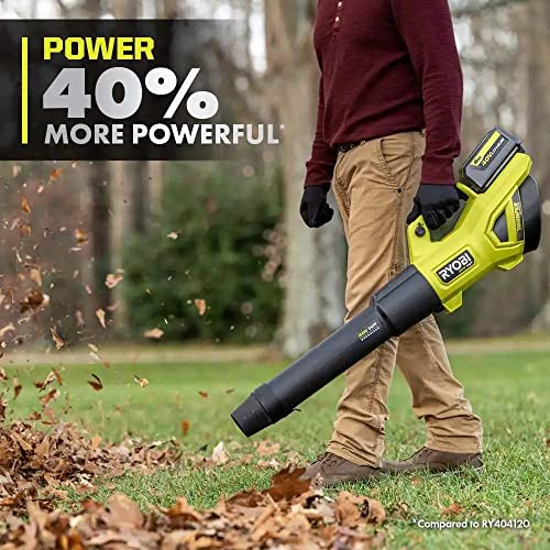 RYOBI 40V HP Brushless Whisper Series 160 MPH 650 CFM Cordless Battery Leaf Blower (Tool Only)