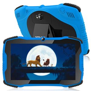 tablet for kids 7 kids tablet for toddlers tablet with case included, kids learning tablet with wi-fi dual camera 2gb 32gb, parental control, youtube, netflix,shock proof children tablet for boy girls