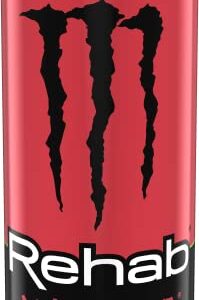 Monster Rehab Watermelon + Energy, Energy Drink, 15.5 Ounce (Pack of 15)