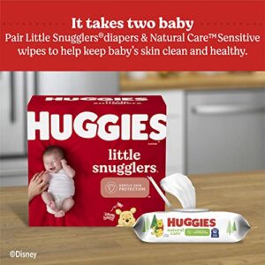 Huggies Natural Care Sensitive Baby Wipes, Unscented, Hypoallergenic, 99% Purified Water, 15 Flip-Top Packs (960 Wipes Total)