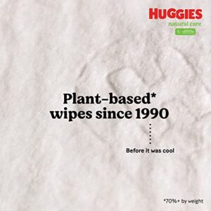 Huggies Natural Care Sensitive Baby Wipes, Unscented, Hypoallergenic, 99% Purified Water, 15 Flip-Top Packs (960 Wipes Total)