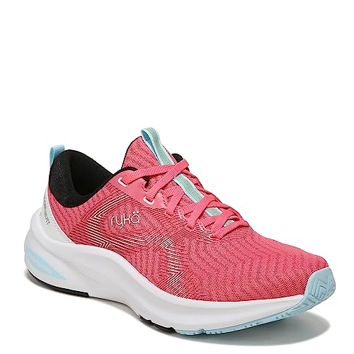 Ryka Women's Never Quit Training Sneaker, Watermelon Pink, 9 Wide