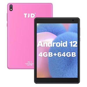 android 12 tablet 7.5 inch, tablets computer 64gb storage 512gb expandable, quad-core processor, ps fhd 1440x1080 resolution display, google gms certified smart tablet/wifi/bluetooth 5.0
