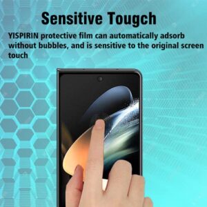 YISPIRIN Screen Protector for Samsung Galaxy Z Fold 3 5G and Camera Cover, [2+2 Pcs] 9H Hardness Anti-Scratch Case Friendly Tempered Glass Protective Film for Samsung Galaxy Z Fold 3 5G