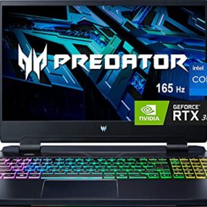 acer Predator Helios 300 Gaming Laptop, 15.6 inch FHD IPS 165Hz Display,14 Core Intel Core i7-12700H, NVIDIA GeForce RTX 3060, 16GB DDR5 RAM, 512GB SSD, Windows 11 Home