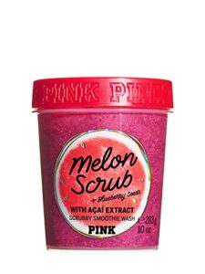 victoria secret pink watermelon nourishing body scrub 10 oz (melon)