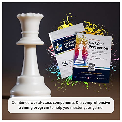 MegaChess The Perfect Chess Set Classic Heavyweight Edition - Tournament Chess Set for Kids & Adults - with Two 20” x 20” Silicone Boards, Triple Weighted Staunton Pieces, Carry Box & Bags