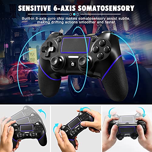 Sefwon PS4 Controller Wireless Game Controller Compatible with P4 (Blue)