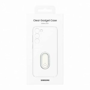 SAMSUNG Clear Gadget EF-XS916 Clear Smartphone Case for Galaxy S23+ - Clear Gadget - Scratch-Resistant - Finger Holder - Ring Holder