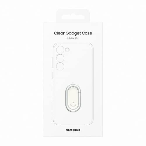 SAMSUNG Clear Gadget EF-XS916 Clear Smartphone Case for Galaxy S23+ - Clear Gadget - Scratch-Resistant - Finger Holder - Ring Holder