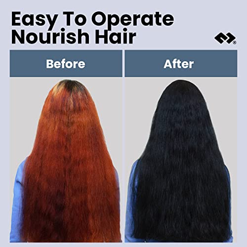 MOHOPE Black Shampoo for Grey Hair 30ml x 10Pcs | Revolutionary Instant Hair Dye | Semi Permanent Magically Only 10 Minutes Last 30 Days | Safe Natural Ingredients