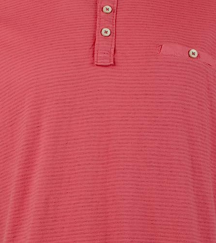 Tommy Bahama Men's Schooner Stripe Short Sleeve Henley T-Shirt (New Red Sail, X-Large, XL)