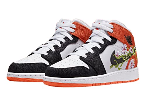 Jordan Youth Air 1 Mid DQ8390 100 Basketball Blossom - Size 6Y