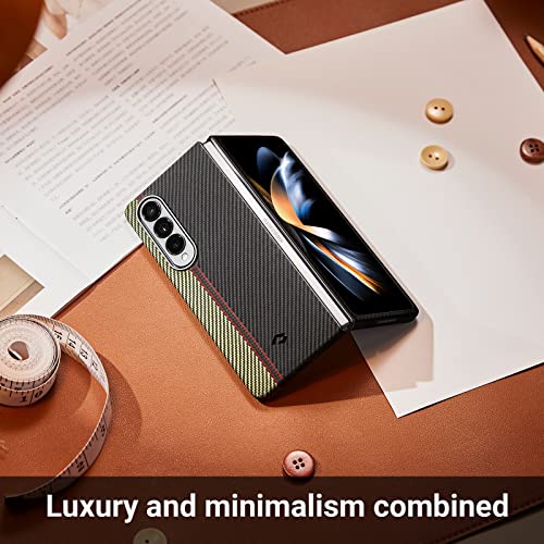 PITAKA Z Fold 4 Case, Slim & Light Galaxy Z Fold 4 Case with a Case-Less Touch Feeling, 600D Aramid Fiber Made [Fusion Weaving Air Case - Overture]