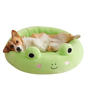 squishmallows 20-inch wendy frog pet bed - small ultrasoft official squishmallows plush pet bed