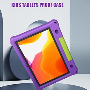 Kids Tablet,10inch Tablet for Kids,WiFi Kids Tablets Android 12 Toddler Tablet with Dual Camera 2MP+8MP,3GB+64GB,1280x800 HD IPS Touch screen,Pre-Installed Parental Control Kid-Proof Case (Purple)